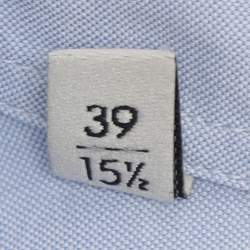 مملوكة مسبقًا قميص غوتشي "دوك" بيّاقة مطرزة ثعبان قطن أزرق مقاس متوسط (ميديوم)