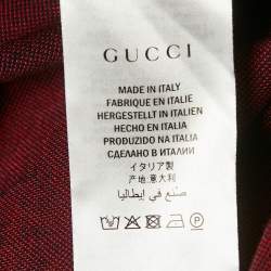 مملوكة مسبقًا Gucci Navy Blue GG Jacquard Cotton Knit Zip-Up Jacket XL