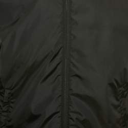 Pre Owned Gucci Black Monogram Nylon Reversible Jacket L