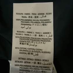 Pre Owned Gucci Blue GG Print Nylon and Jersey Web Trim Jacket XS