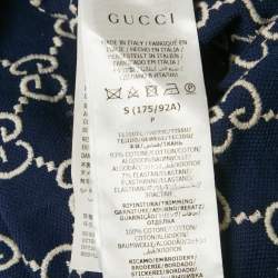 Pre Owned تي شيرت بولو بيكيه مطرز GG أزرق غوتشي مقاس صغير