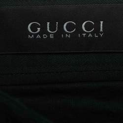 Pre Owned Gucci Navy Blue Cotton Formal Trousers  L