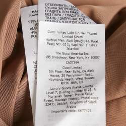 Pre Owned Gucci Blue/Beige Jumbo GG Nylon Reversible Jacket S