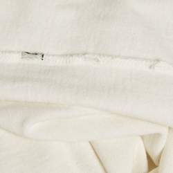 Pre Owned Gucci White Cotton Deer& GG Patch T-Shirt M