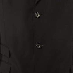 Pre Owned Gucci Black Wool Single Breasted Blazer XXXL
