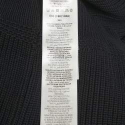 Pre Owned سترة غوتشي بحياكة شعار كحلي XXL