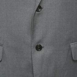 مملوكة مسبقًا سترة غوتشي رمادي صوف بقصة عادية مقاس كبير (لارج)