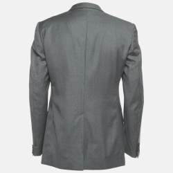 مملوكة مسبقًا سترة غوتشي رمادي صوف بقصة عادية مقاس كبير (لارج)