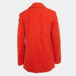 مملوكة مسبقًا معطف غوتشي صوف محكم نسيج أحمر مقاس كبير جدا (إكسترا لارج)