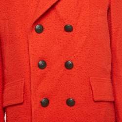 مملوكة مسبقًا معطف غوتشي صوف محكم نسيج أحمر مقاس كبير جدا (إكسترا لارج)