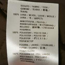 مملوكة مسبقًا معطف غوتشي صوف محكم نسيج أحمر مقاس كبير جدا (إكسترا لارج)