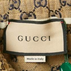 مملوكة مسبقًا Gucci Beige GG Cotton Jacquard Shorts M