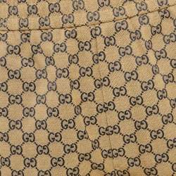 مملوكة مسبقًا Gucci Beige GG Cotton Jacquard Shorts M