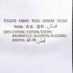 Pre Owned سويت شيرت غوتشي بطباعة شعار فينتاج قطن محبوك أسود، تصميم متآكل مقاس صغير