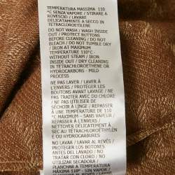 Pre Owned Gucci Brown GG Jacquard Jersey Polo T-Shirt L