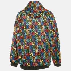 Pre Owned Gucci Multicolor GG Psychedelic Jersey Jacket XL