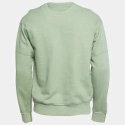 مملوكة مسبقًا Gucci X Ignasi Monreal Green Printed Cotton Hallucination Sweatshirt S