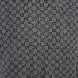مملوكة مسبقًا Gucci Grey GG Monogram Brushed Flannel Zip Overshirt XL