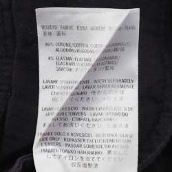 مملوكة مسبقًا بنطلون جينز قماش مطاطي عصري غووت شي أسود مقاس صغير