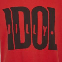 مملوكة مسبقًا تي شيرت غوتشي دابر دان ترتر جيرسي طباعة شعار بني مقاس صغير جداً