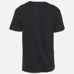 مملوكة مسبقًا Gucci Black Logo Print Jersey T-Shirt M