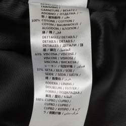 Pre Owned Gucci Blue Bee Jacquard Zip-Up Jacket L