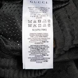 مملوكة مسبقًا شورت غووتشي جيرسي مبطن جي جي أسود بخطوط ويب مقاس صغير