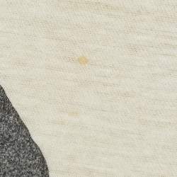 Pre Owned سويت شيرت غوتشي بيج بطبعة جماجم من قماش النيوبرين مقاس متوسط