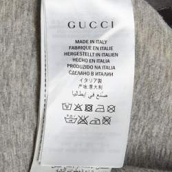 Pre Owned سويت شيرت غوتشي بيج بطبعة جماجم من قماش النيوبرين مقاس متوسط