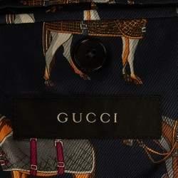 Pre Owned Gucci Burgundy Corduroy Regular Fit Blazer S