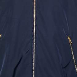 مملوكة مسبقًا بلوزون غوتشي قماش GG أزرق/بيج قابل للتبديل صناعي مقاس متوسط (M)