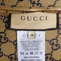 مملوكة مسبقًا بلوزون غوتشي قماش GG أزرق/بيج قابل للتبديل صناعي مقاس متوسط (M)