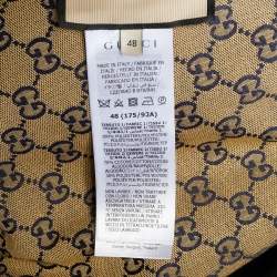 مملوكة مسبقًا بلوزون غوتشي قماش GG أزرق/بيج قابل للتبديل صناعي مقاس متوسط (M)