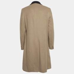 مملوكة مسبقًا معطف غوتشي شعر الجمل بني و ياقة مخملية مزدوج الصدر مقاس متوسط (ميديوم)