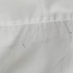 Pre Owned Gucci White Logo Embroidered Cotton Zagir Shirt XL