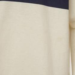 Pre Owned Gucci Cream Printed Jersey Short Sleeve Crewneck T-Shirt M
