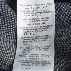 Pre Owned Gucci Navy Blue Monogram Jacquard Knit Track Jacket M