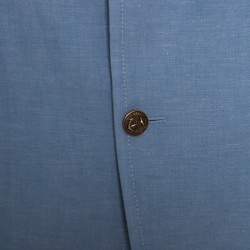 Gucci Sky Blue Cotton Tailored Mayfair Blazer XXL