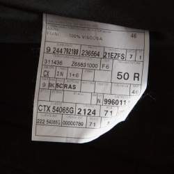 Gucci Black Wool Jacquard Trim Tuxedo Suit L