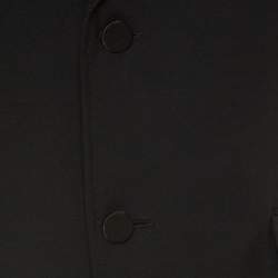 Gucci Black Wool Jacquard Trim Tuxedo Suit L