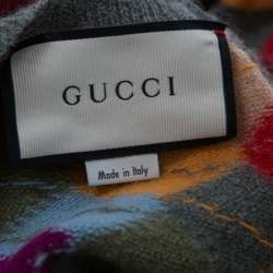 Gucci Multicolor Wool Argyle Knit Sweater XL 