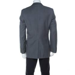 Gucci Grey Wool Classic Blazer L