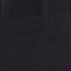 Pre Owned Gucci Black Cotton Straight Fit Trousers M