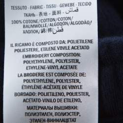 مملوكة مسبقًا Gucci Navy Blue Cotton NY Yankees Patch Shorts S 