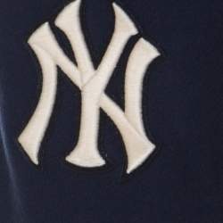 مملوكة مسبقًا Gucci Navy Blue Cotton NY Yankees Patch Shorts S 