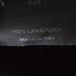 Gucci Black Wool V-Neck Hysteria Crest Sweater S