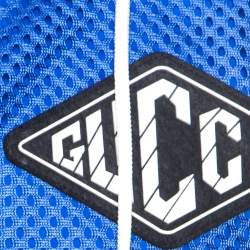 Gucci Blue Perforated Net Magnetismo Jacket S
