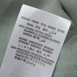 Pre Owned Gucci Blue Denim L'Aveugle Par Amour Snake Embroidered Shirt M