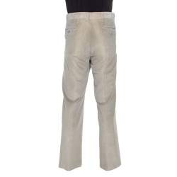 Gucci Beige Cotton Corduroy Trousers L