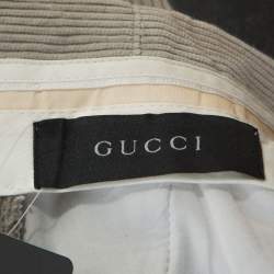 Gucci Beige Cotton Corduroy Trousers L